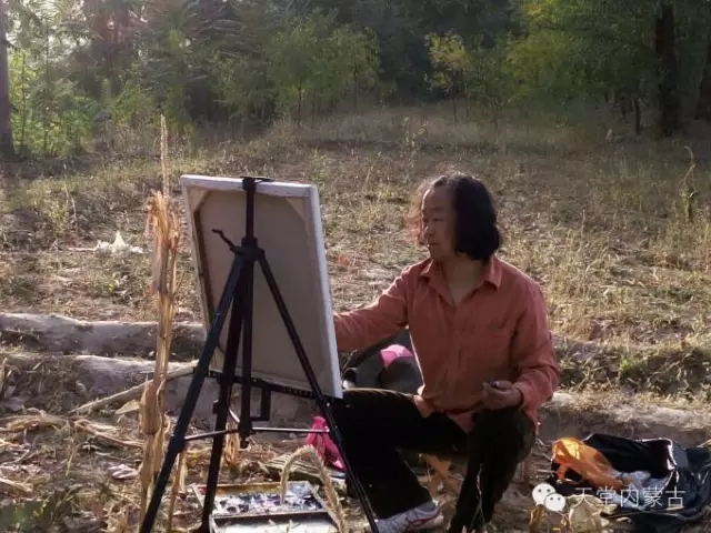 内蒙古画家——温海油画创作及写生作品！