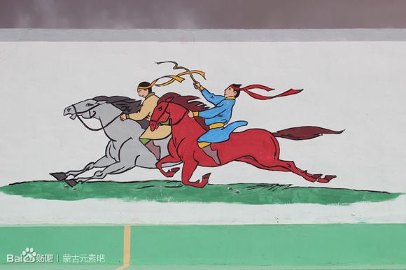 蒙古族特色壁画一组