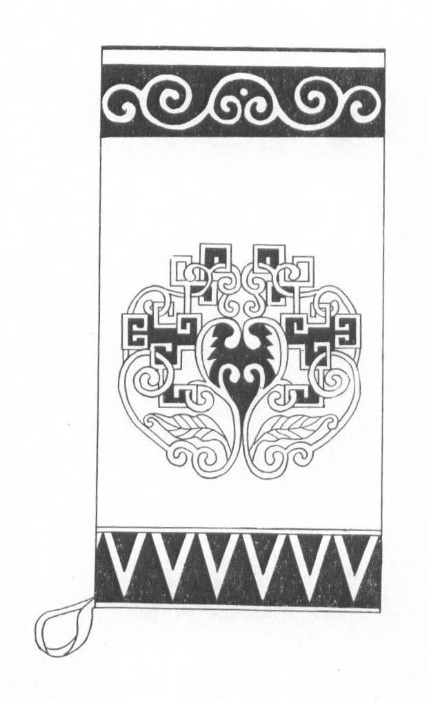 黑白蒙古图案 ，花纹1（25张）