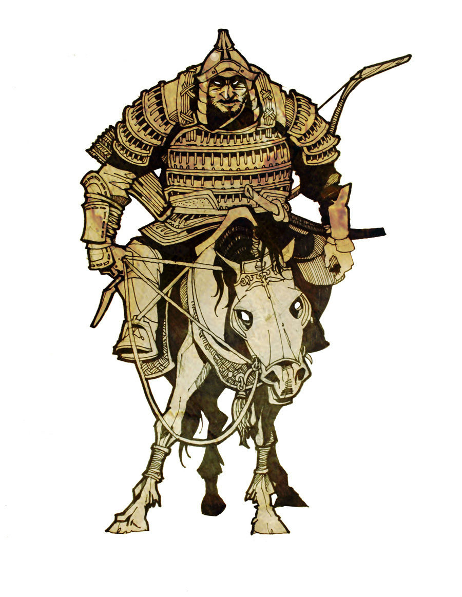 【插画】Mongol Warrior(蒙古勇士)