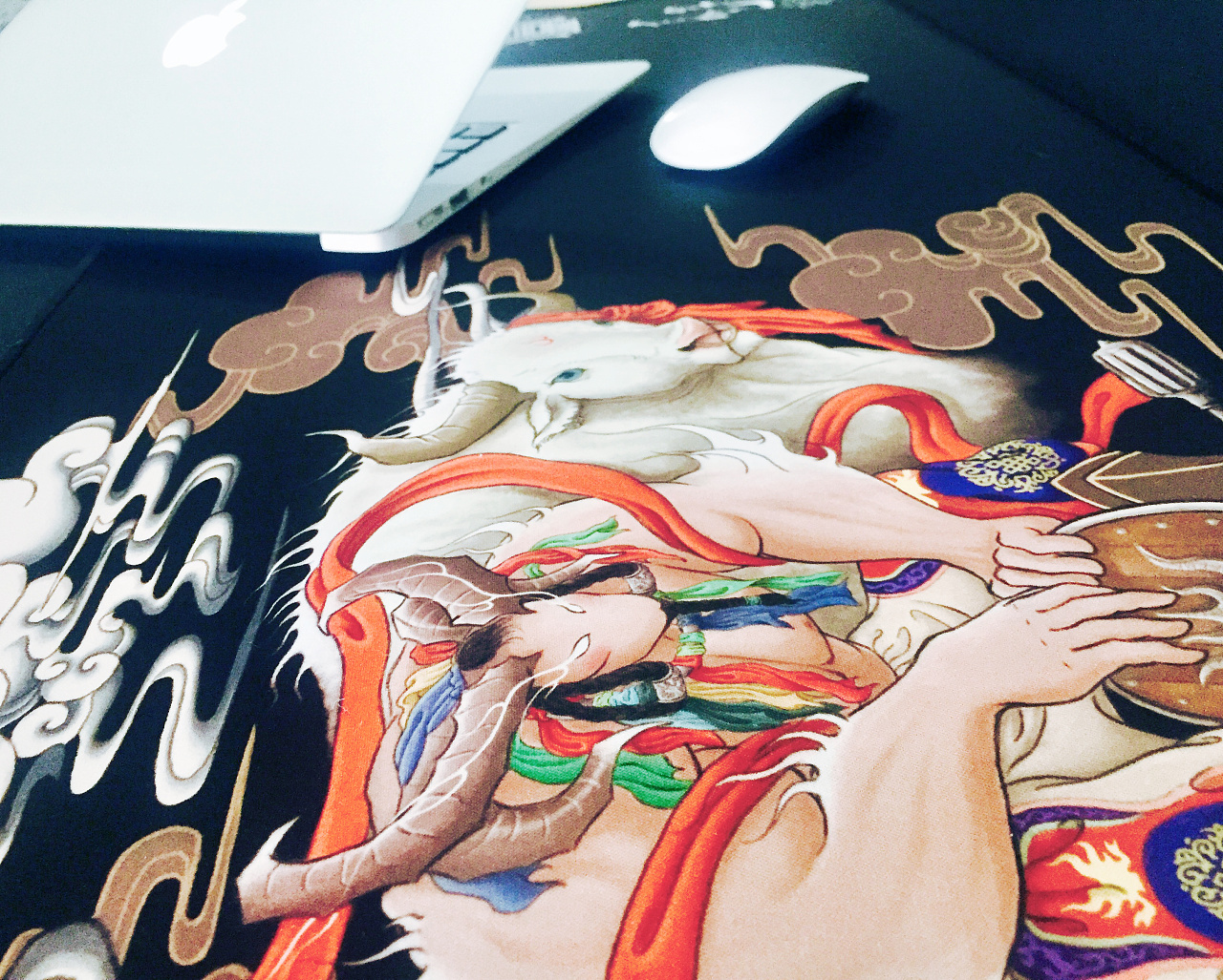 圖門·喜物 大型长卷蒙古族神话故事原创插画-《信仰》