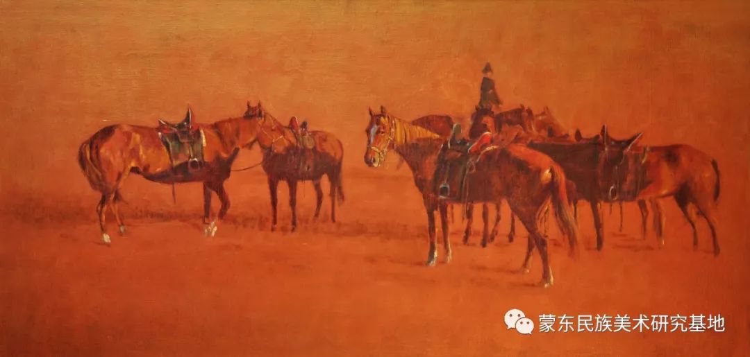 满达油画作品——中国少数民族美术促进会，蒙东民族美术研究基地画家系列 第6张