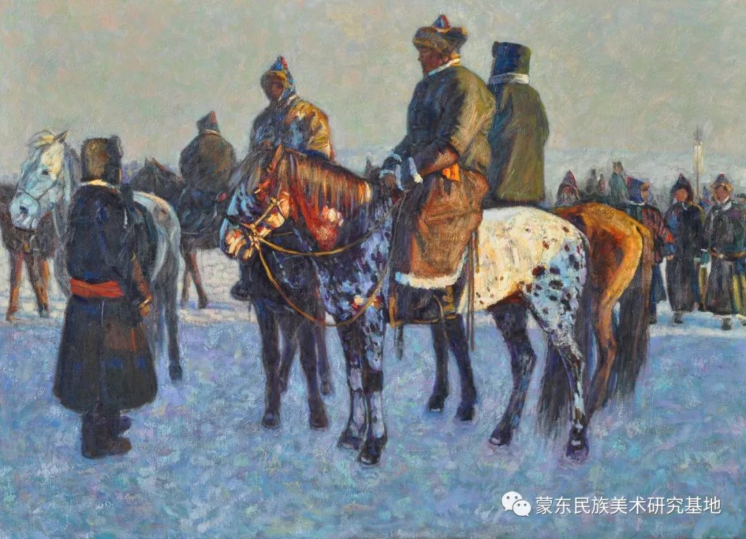 满达油画作品——中国少数民族美术促进会，蒙东民族美术研究基地画家系列 第9张