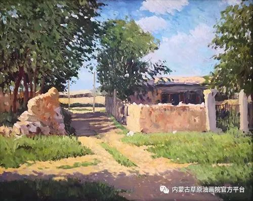 （第十期）2018内蒙古草原油画院第三届写生油画展 第15张