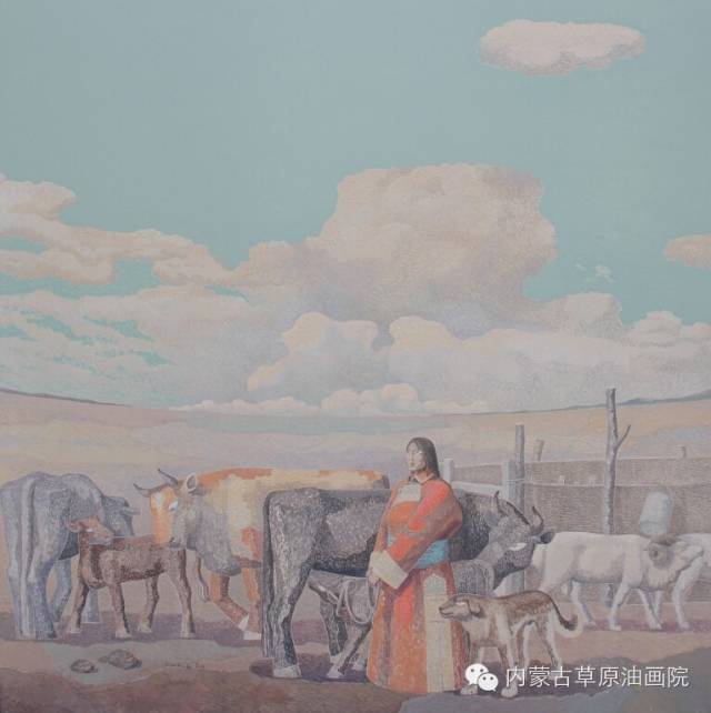 🔴内蒙古草原油画院画家--都仁毕力格 第4张