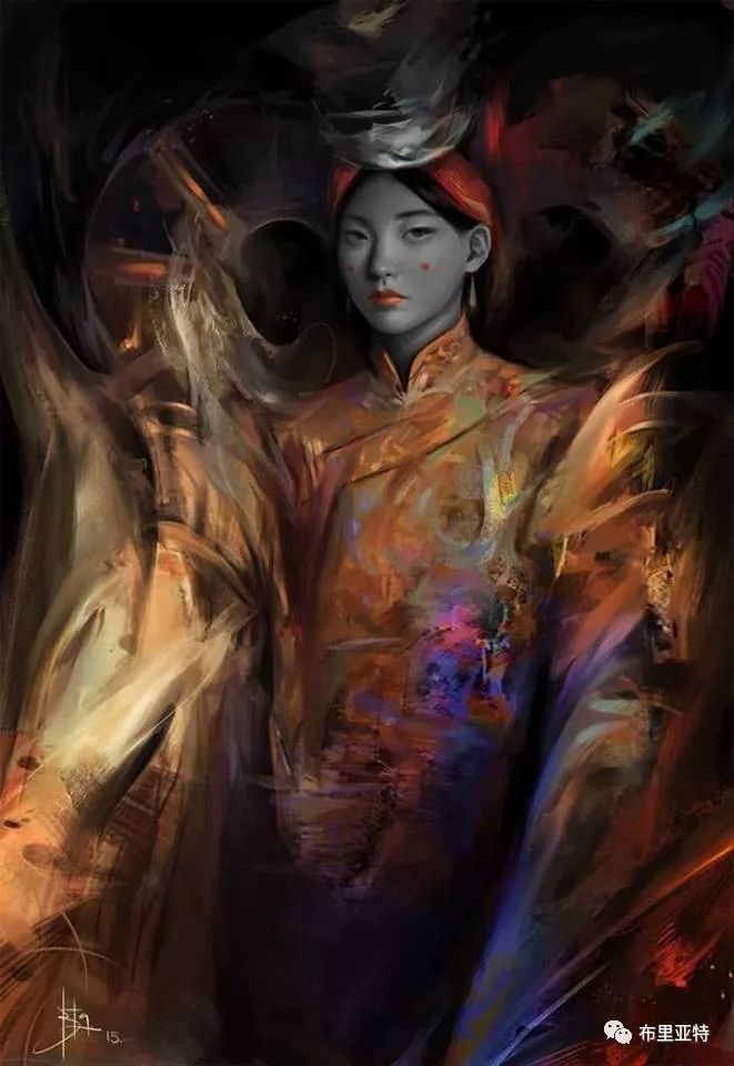 蒙古国90后自由画家甘·巴雅尔作品欣赏，浓浓的天鹅神话风 第12张