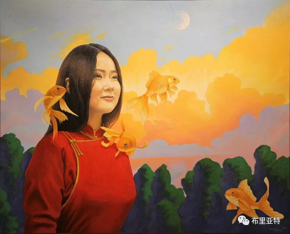 蒙古国90后自由画家甘·巴雅尔作品欣赏，浓浓的天鹅神话风 第13张