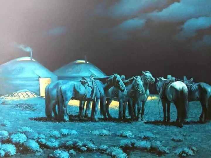 画家道尔吉德日木画笔下的蒙古马，简直栩栩如生 第20张