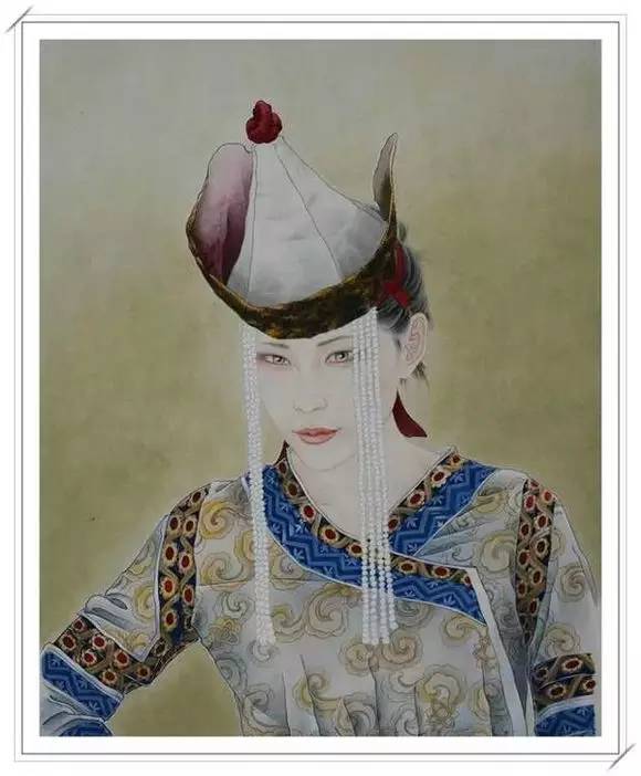 【美图】美妙绝伦的蒙古人物肖像画分享 第28张