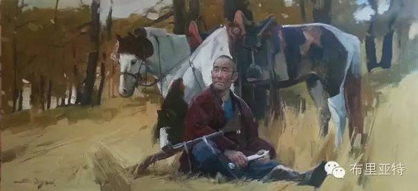 【ANU美图】青年蒙古画家敖特格·巴达玛油画作品分享 第13张