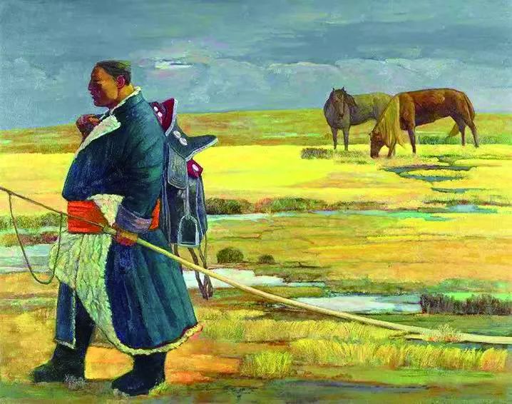 “草原四季 亮丽北疆——全国美术作品展览” 色彩力量托起的境界 第3张