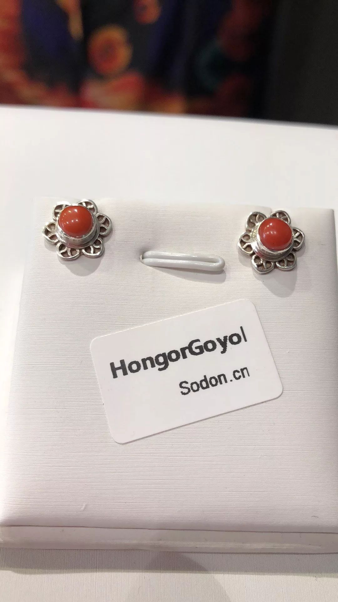 HongorGoyol 银饰天然珊瑚松石系列，传统游牧民族首饰 第14张