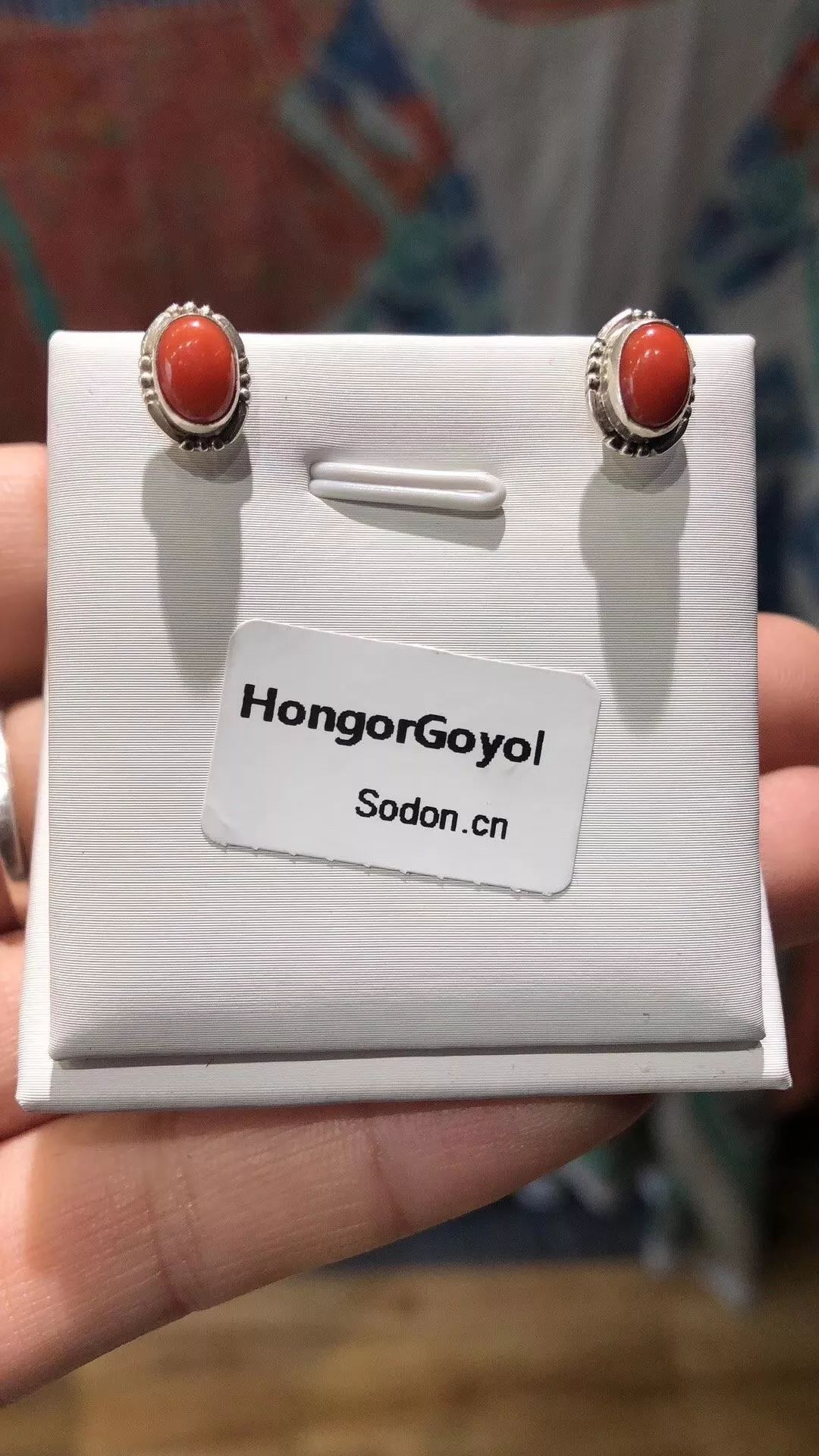 HongorGoyol 银饰天然珊瑚松石系列，传统游牧民族首饰 第26张