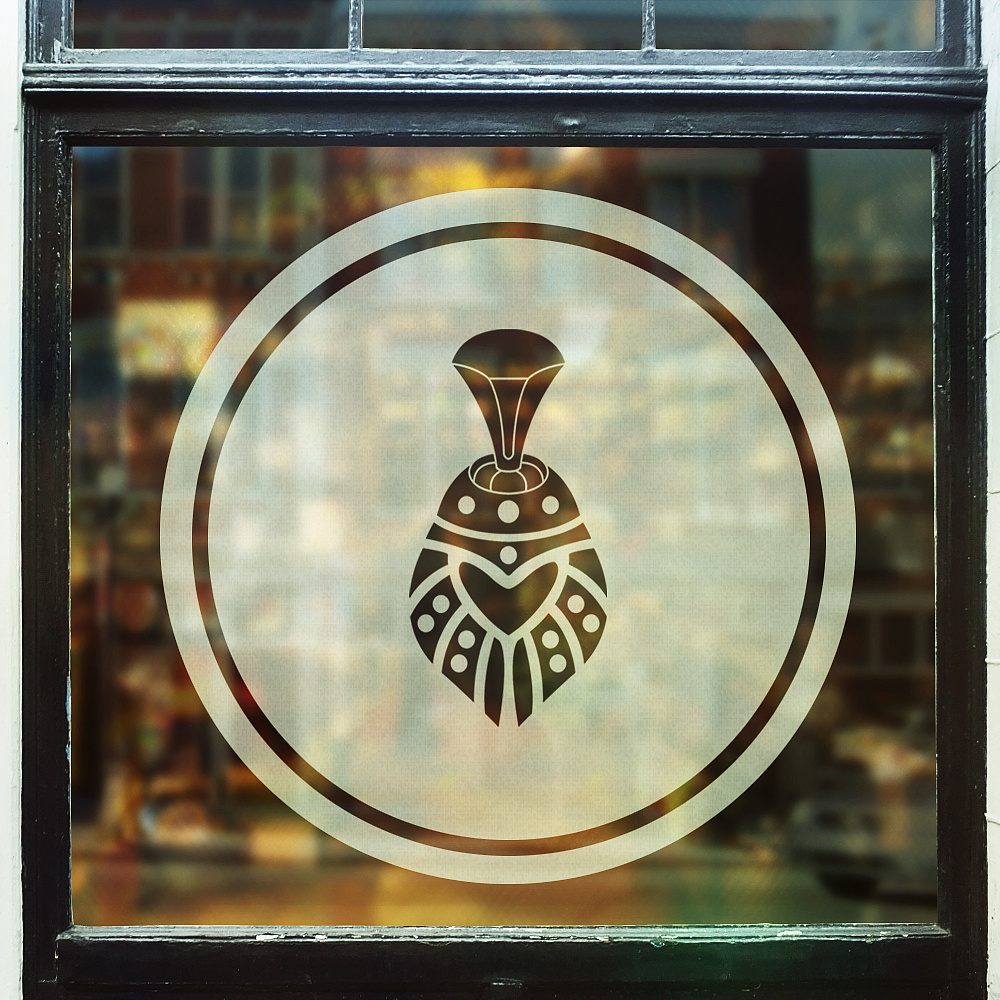 阿盖咖餐-蒙古特色logo设计