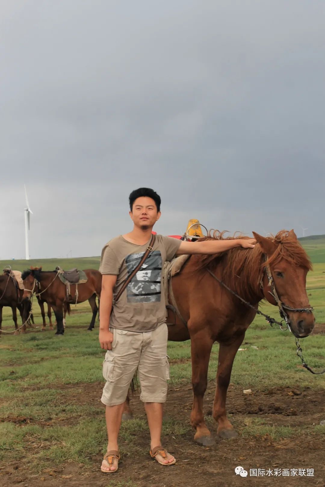 我和草原有个约会——年轻的蒙古族水彩画家潘乌力吉