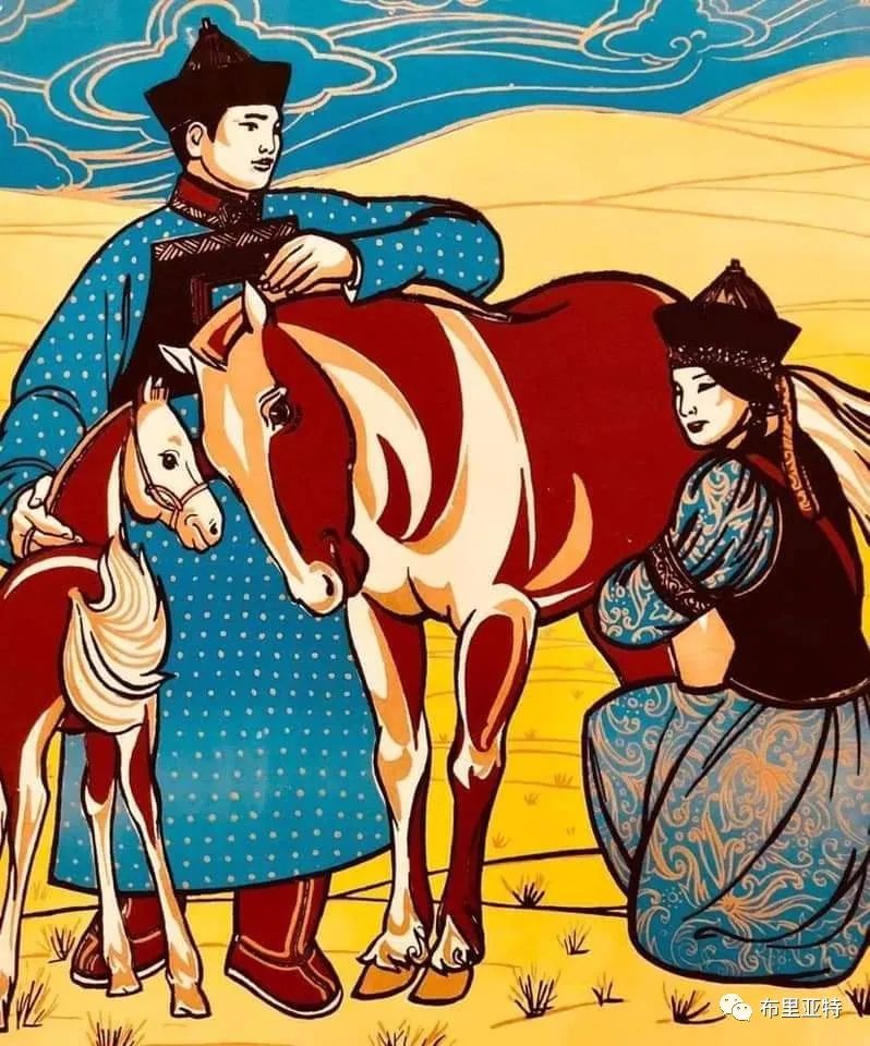 著名画家乌尔金的蒙古招贴画欣赏