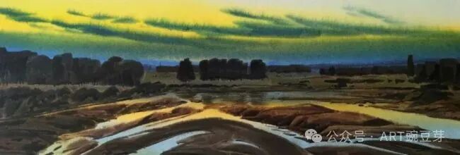 巴达日胡·水彩画 | 色彩厚重而写实，画面充盈着空旷浩瀚之感